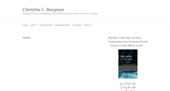 Desktop Screenshot of christineborgman.info