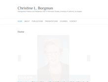 Tablet Screenshot of christineborgman.info